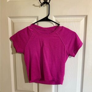 Lululemon Crop Swiftly in Pow Pink